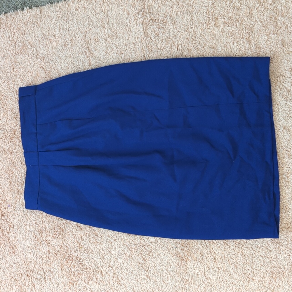 Evan Picone Blue Vintage High Waist Midi Skirt 12